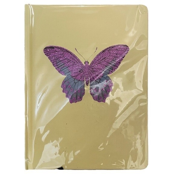 D.L. & Co Journal Sparkly Butterfly Hardcover with Bookmark - Picture 1 of 3
